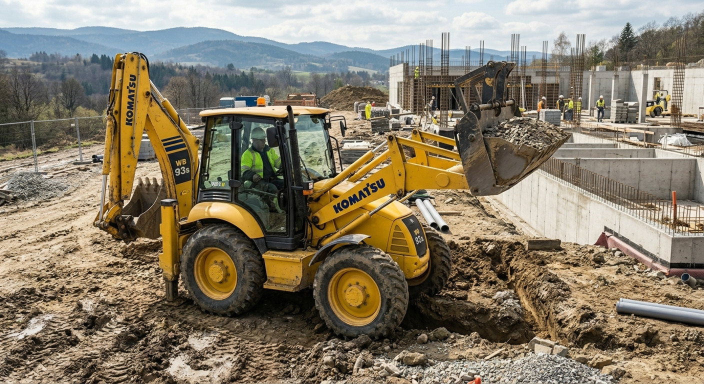 Koparko-ładowarka Komatsu WB93S